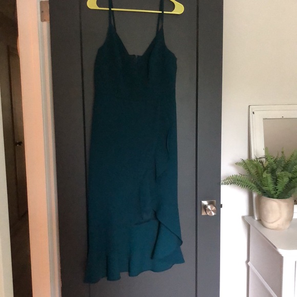 Emerald green Xscape cocktail dress, size 10 - Picture 1 of 3